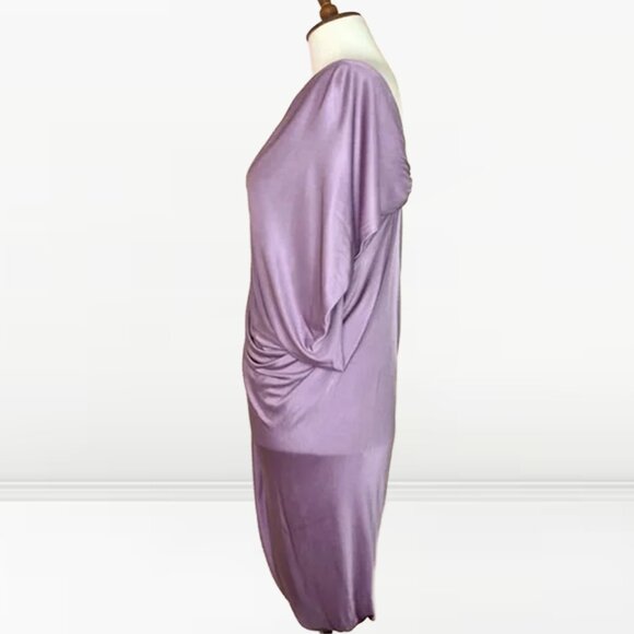 YIGAL AZROUEL draped cocktail dress in lilac size US10 - Picture 3 of 4